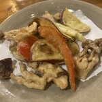 のん処 - 秋野菜の天ぷら