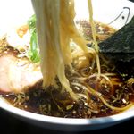 札幌 凡の風 - 中華そば 純鶏出汁醤油の麺