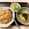 八百半飯店 - シーフードチャーハンセット（ミニラーメン 塩）910円