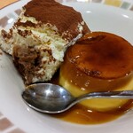 サイゼリヤ - （プリンとティラミスクラシコの…）税込￥500♡（正確な名前忘れたwww）m(_ _)m