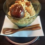 菊乃井 - デザートはモンブラン風