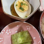 海鮮料理の店　岩沢 - 半玉と漬物