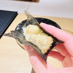 鮨 かぐら - 太刀魚フリット手巻き