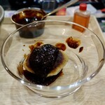 ホワイト餃子 - 味噌ダレ！うまい！