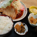 案山子 - しょうが焼き定食\800-