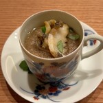 日本料理 新茶家 - 松茸のすり流しって初！