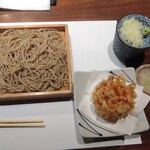 紗羅餐 ミッドランドスクエア店 - 二八蕎麦とかき揚げ