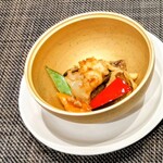 創作四川料理 廣明 - 大海老とサンゴクラゲのオイスター醤油炒め