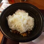 担担麺や 天秤 - 追い飯