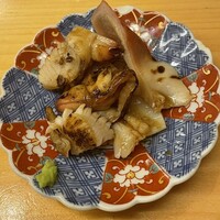 鮨よしかわ 恵比寿 - 炙ったほっき貝