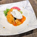 創作四川料理 廣明 - ふかひれ姿煮カツレツ 雲丹イクラ
