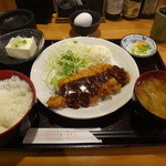 やきとり道場 - 豚ロース味噌カツ定食