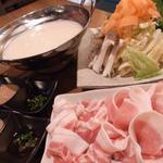 ・“Pineapple pork shabu shabu” for 2 people