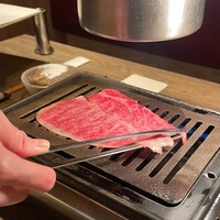 うしごろ 貫 五反田店 - クラシタの焼きしゃぶポン酢（極上）。ご婦人に食べられてしまいました。