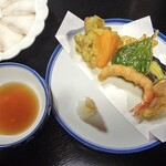 旅館・かじか荘 - 夕食（天ぷら）
