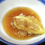 旅館・かじか荘 - 夕食（イチジクの天ぷら）