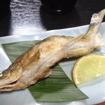 旅館・かじか荘 - 夕食（アユの塩焼き）