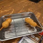 日本一の串かつ 横綱 - うずら卵とささみの串カツ