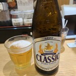 とんかつ檍 札幌すすきの店 - サッポロクラシック中瓶