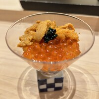 鮨 加 - ウニとイクラのこどんぶり