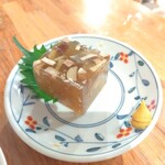 大鶴見食堂 - 季節のにこごり。きのこと太刀魚だそうだ