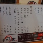 麺屋 菜々兵衛 - 旧メニュー