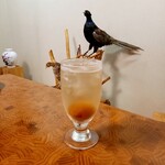 お宿 お食事処 鱗晃荘 - 自家製梅酒 550円