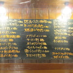 魚虎 - 外から見たメインメニュー、写真にとって入店すると注文決めやすいですよ(^^