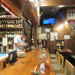魚虎 - 二部の準備が進む店内