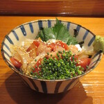 魚虎 - 海鮮ヅケ丼(小) 968円