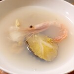 お宿 お食事処 鱗晃荘 - 酒蒸しアップ