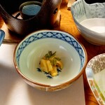 お宿 お食事処 鱗晃荘 - スルメイカの雲丹和え