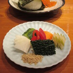 魚虎 - とこづけ盛 550円