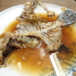 大甚 - 煮汁をお湯で薄める