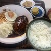 食堂 伊賀 - ハンバーグ定食　¥850-（税込）