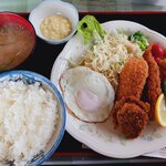 カフェレスト キタキツネ - ミックスフライ定食