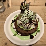 カフェ アクイーユ - 2019年9月　チョコミントパンケーキ（at 旧横浜店）