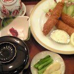 レストラン五明館 - 海老フライ定食