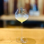 レストラン ウオゼン - ◎ 村上緑茶+和出汁+ベルベーヌ（レモン風味のハーブ）