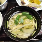 若松屋 村井六助 - 夕食のお椀はお吸い物