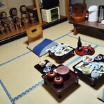 若松屋 村井六助 - 朝晩、個室にセット