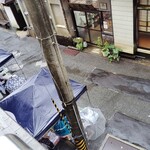 若松屋 村井六助 - 朝市・雨天はテント