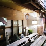 若松屋 村井六助 - 六助さんの前には足湯あります