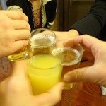 森のおはな - 恒例の乾杯♪