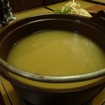 森のおはな - 鴨のガラから２日間かけて取ったお出汁は鴨鍋に…