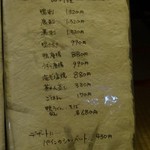 森のおはな - メニュー②