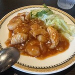 鮮藍坊 - 海老とイカのチリソース