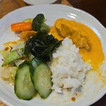 キッチン ブルー グローブ - 最後のワンプレート