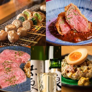 鴨と馬料理を扱う系列店の人気メニューが食べれます。