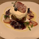 カフェ アクイーユ - いちごベリーパンケーキ